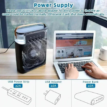 Portable 3-in-1 Fan Air Conditioner